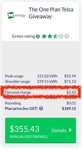 Energy Made Easy can't calculate Demand comparisons